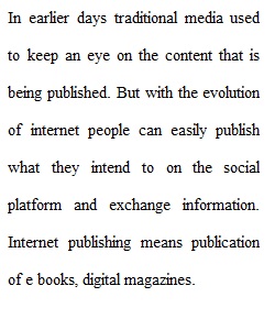 Discussion on internet publishing Week 4,